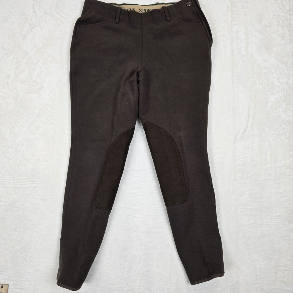 Riding Sport Women's Riding Breeches‎ Brown Knee Patch Grip Size 30 Reg Length